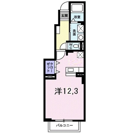 サニーリブＡ棟の物件間取画像